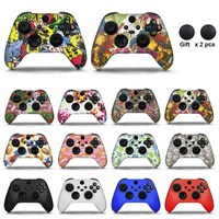 Miękki futerał silikonowy do kontrolera Xbox Series X/S skóra ochronna Gamepad gumowe nakładki na przyciski Cap obudowa joysticka 1